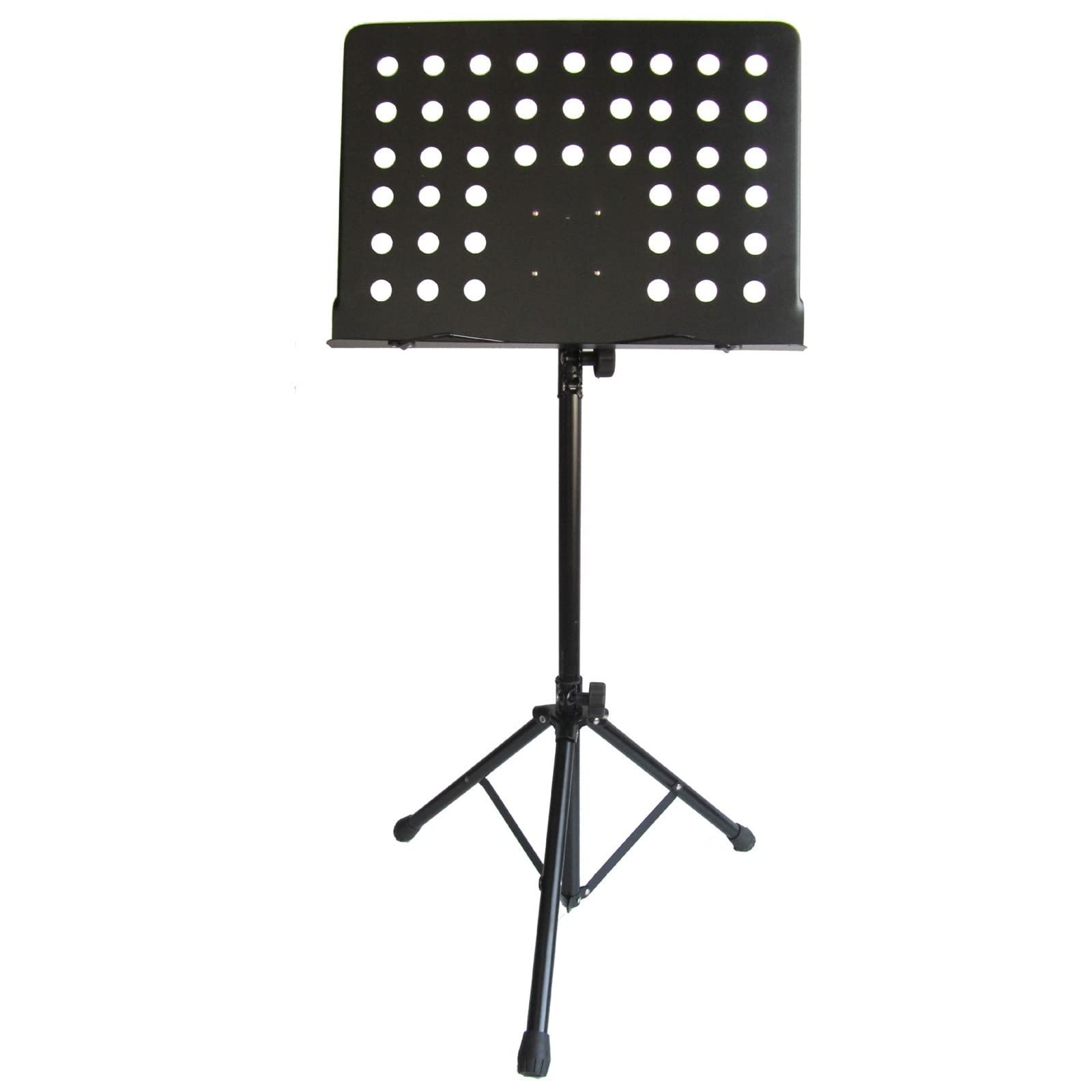 Atril, Atril de partituras plegable de altura ajustable, color negro, 105-150 cm