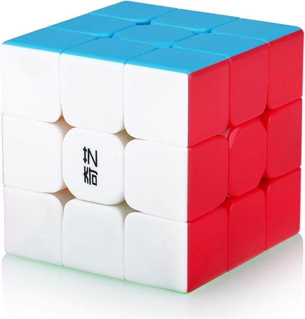 3x3 3x3x3 Cube,Speed Magic Cube 3x3,Easy Turning 3D Puzzle Cube Games Toy Gift for Kids Adults(Stickerless)