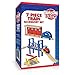 Dragon Drew Wooden Train Accessory Set – Includes Train Car, Station Platform, Raised Bridge and Tracks and Railroad Crossroad - Compatible with Brio, Thomas, Chuggington and All Major Brands
