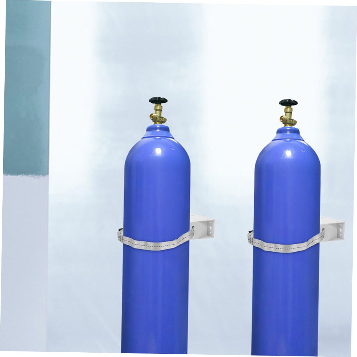 Supporto per Bombola di Propano Plastica con Staffa Parete e Catena di Sicurezza per Montaggio e Riparazione Bombola di Gas