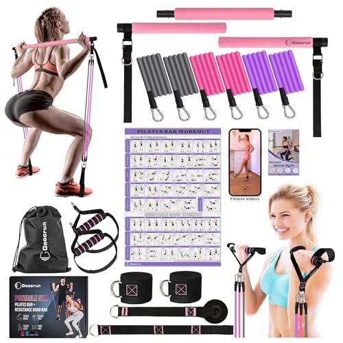 Ensemble de Barres de Pilates et de Bandes de résistance avec...