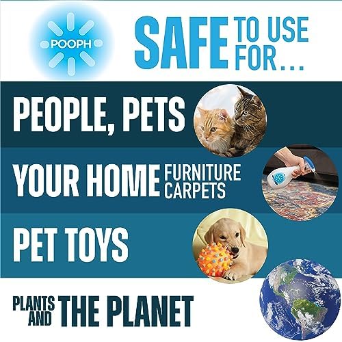 Pooph Pet Odor Eliminator, 20oz Spray - Dismantles Odors on a Molecular Basis, Dogs, Cats, Freshener, Urine, Poop, Pee, Deodorizer, Natures, Puppy, Fresh, Clean, Furniture, Potty, Safe - Thumbnail 5