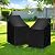 TIFILE Adirondack Chair Cover, Patio Rocking Chair Covers Waterproof 2 Pack, 420D Swivel Chair Covers for Outdoor Furniture, Lounge Lawn Deep Seat Cover, Black, 33.4" L x 33.4" W x 35.4"