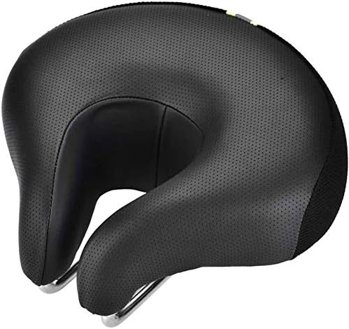 Bicycle Seats Comfort Dual Rail, No Nose Gel Bike Seat Cushion for Men/Women, Mountain Cruiser Indoor Spin Bikes Bike Seat Cushion,Black