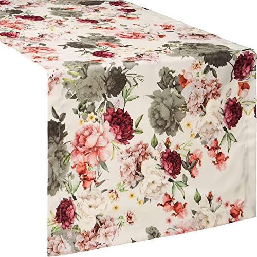 Erwin Müller Tischläufer rosé-grau Größe 50x150 cm