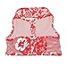 DOGGIE DESIGN Cool Mesh Dog Harness Hawaiian Hibiscus Red (X-Small)