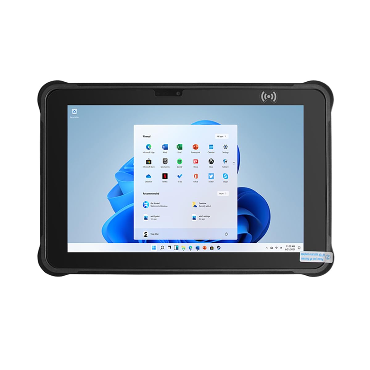 10.1 pollice Rugged Tablet Intel N5100 8 GB di RAM+256 GB di archiviazione Win11 OS 1000nits Evidenziare Schermo Industriale Tablet PC