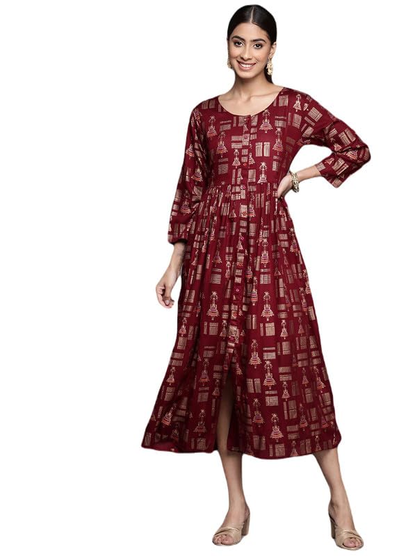 Robe marron Varanga L au tombé fluide parfait pour sublimer la silhouette