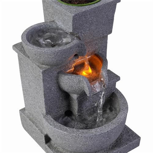 Fuente de relajación para escritorio de oficina con vegetación viva decorativa 4