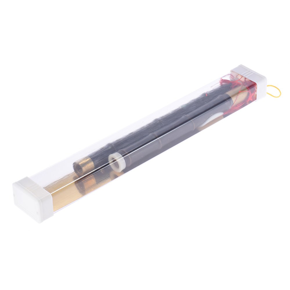 Bau,HUIOP Detchable Natural Black Bawu Ba Wu Transverse Flute Tuyau Instrument de musique en G Key pour débutants Music Lovers comme cadeau,cadeau pour enfant,Bau