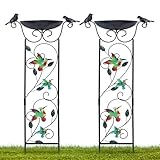 hogardeck 2 Pack 35” Metal Bird Bath w...