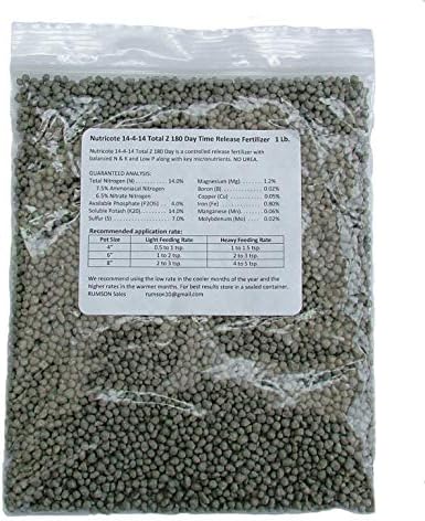 Nutricote 14-4-14 Total Z 180 Day Low Phosphorous Time Release Fertilizer 16 oz. UREA FREE. Great for orchids.