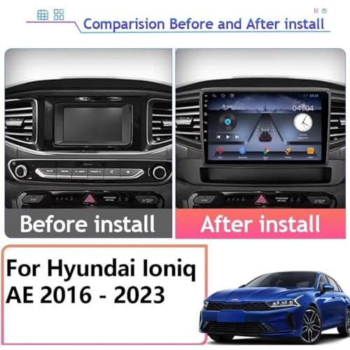 Pantalla de coche para Hyundai Ioniq con Android Auto inalámbrico y Mirror Link 2