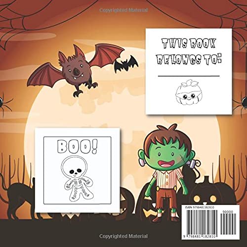 Halloween Coloring for Toddlers: Coloring gift for 2-4 year olds who love Halloween image 3