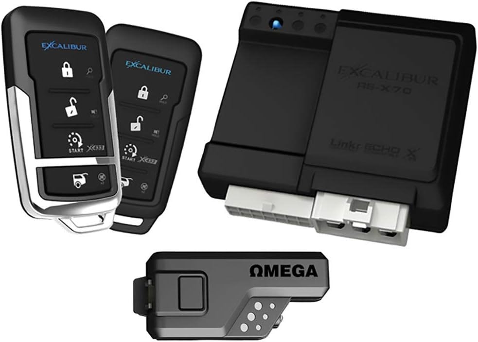 Excalibur RS370 1-Way Paging Remote Start/Keyless Entry/Vehicle Security System (with 4 Button Remote and Sidekick Remote), 1 Pack Excalibur RS370 1-Way Paging Remote Start/Keyless Entry/Vehicle Security System (with 4 Button Remote and Sidekick Remote), 1 Pack