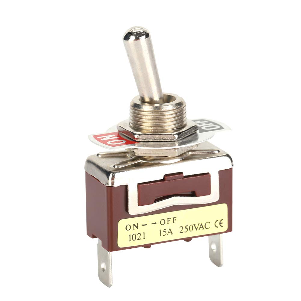 Mechanical Valve, 5PCS 6.3 Quick Switch 2 Pins 2 Position On Off Toggle Switch Valve, Hand Controlled Mechanical Valve with, Pushbutton Switches