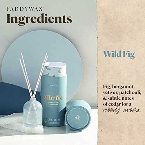 Paddywax Petite Collection Reed Diffuser, 1.5-Ounce, Sky Blue-Wild Fig #TOP1
