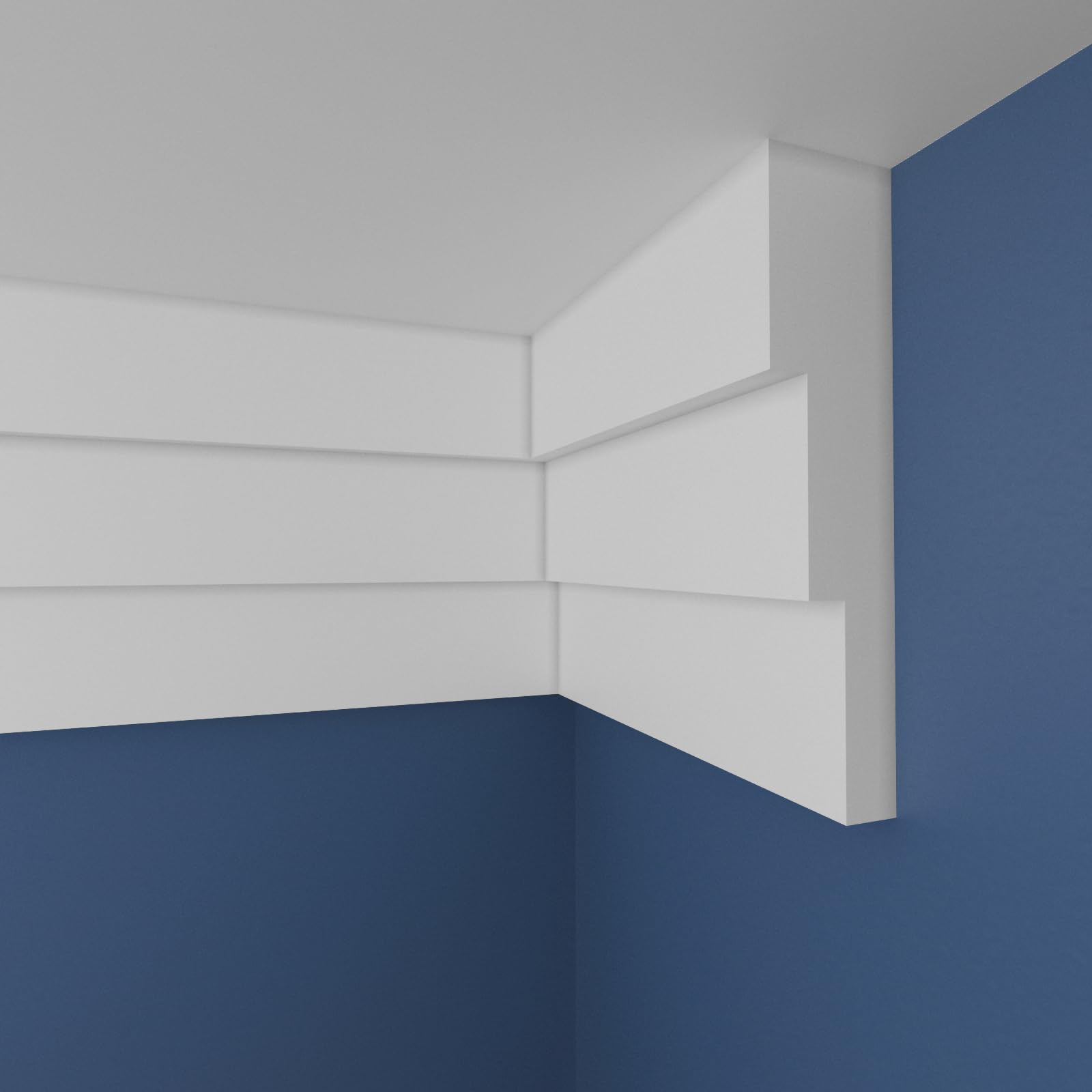 WOLDECOR XPS Cornice Coving – Decorative Coving Moulding for Ceilings, Lightweight Paintable Ceiling Coving Trim, Easy DIY Installation, Durable and Moisture Resistant (WS26, 10 Meters)