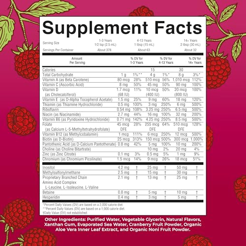 MARYRUTH'S Liquid Morning Multivitamin for Women, Men & Kids | Vitamin A C D E B6 B12 Biotin Zinc | Beauty | Vegan | Non - Additional View