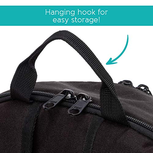 LISH Vinyasa Yoga Mat Backpack - Multipurpose Lightweight Gym Tote Bag with Straps (Black) - Thumbnail 4