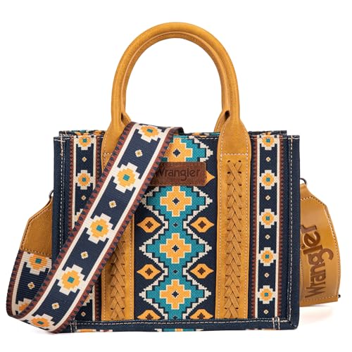 Image of Wrangler Purse Aztec Tote Bag for Women Western Top-handle Hobo Handbags
