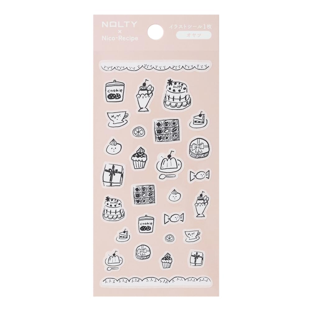 Amazon.co.jp: NOLTY イラストシール ニコレシピ コラボ（オヤツ
