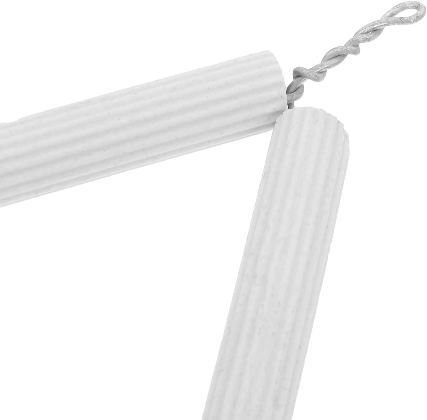 Angoily 6pcs Ceramic Triangular Clay Crucible Rack Iron Wire Frame for Laboratory Instruments, High Temperature Resistance and Durability, Crucible Holder Triangle for Middle and High