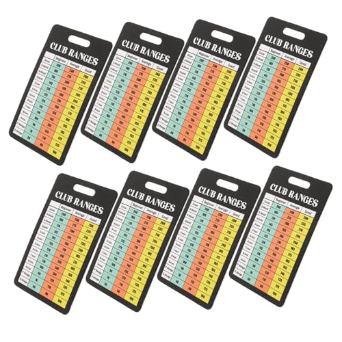 SUPVOX Mini Golf Scorecards Pcs Golf Scorecards Range Chart Sturdy Coated Paper for Golfers Score Tracking