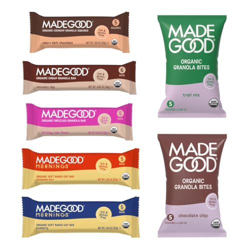 Image of MadeGood Chewy Granola Bars Variety Pack, 36-Pack Snack Bars
