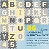 Spielwerk® Alfombra Puzzle XXL Bebé Niños 86 Piezas Letras Números 3,3m² Juego Infantil Gomaespuma Gris #5