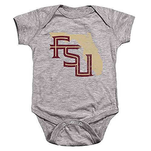Image of Florida State University Official State Shape Unisex Infant Snap Suit for Baby