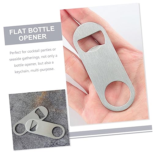 Ouvre-boisson décapsuleur acier inoxydable plat pour capsule de bouteille x50 - 4