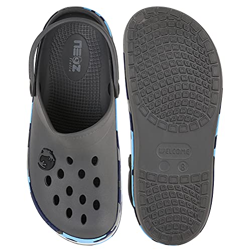 Image of NEOZ Men's Casual Clogs /Sandals with Adjustable Back Strap for Adult | Comfortable & Light Weight | Stylish & Anti-Skid | Waterproof & Daily Flipflops