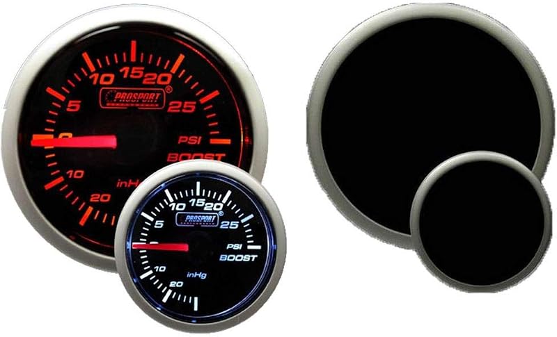 Manômetro elétrico de pressão do turbo Prosport Performance Premium Series 52 mm – -30 a 30 PSI