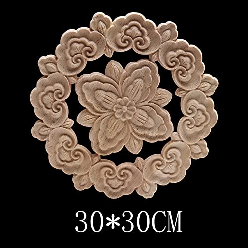 Décalque bois applique meuble sculpté long ornement moulure rétro européen pour restauration