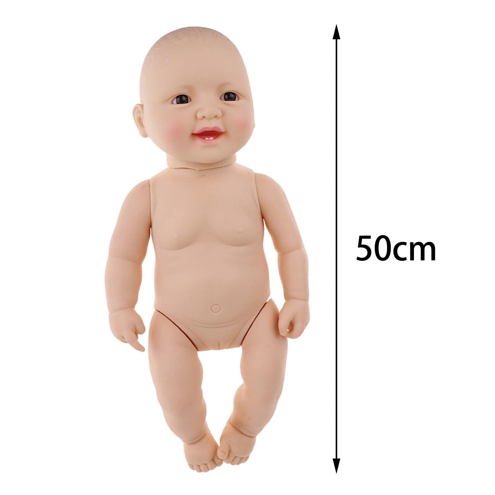 50 cm Große, Nackte Neugeborenen Babypuppe für Mädchen