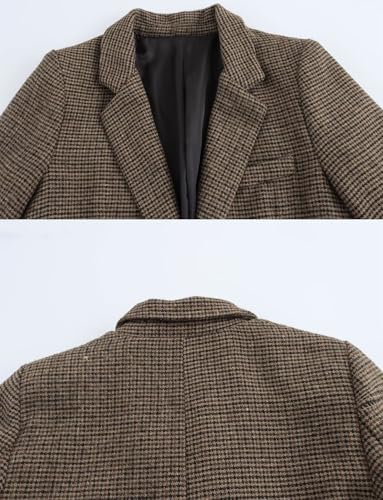 Blazer pied-de-poule femme idéal pour structurer une tenue de dîner - 3