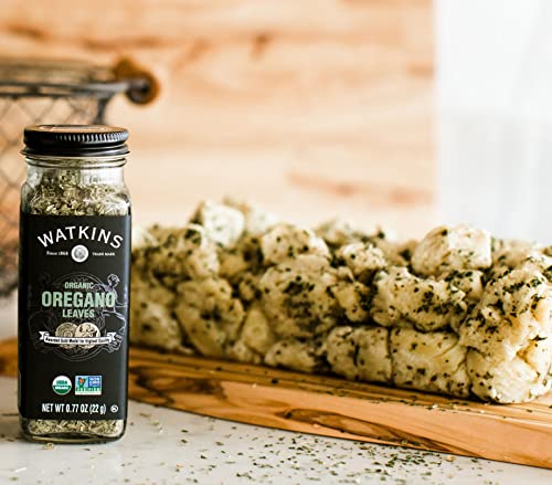 Image of Watkins Gourmet Organic Spice Jar, Oregano Leaves, 0.67 Ounce Jar, 3 Count