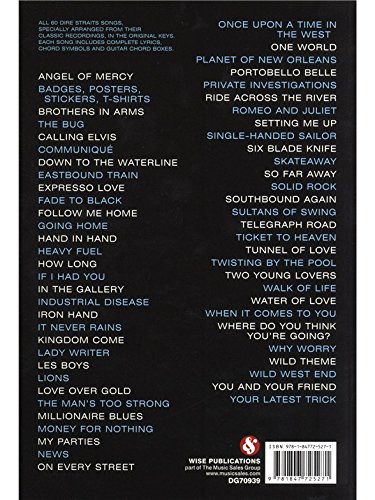 Dire Straits: Complete Chord Songbook. Partitions pour Paroles et Accords