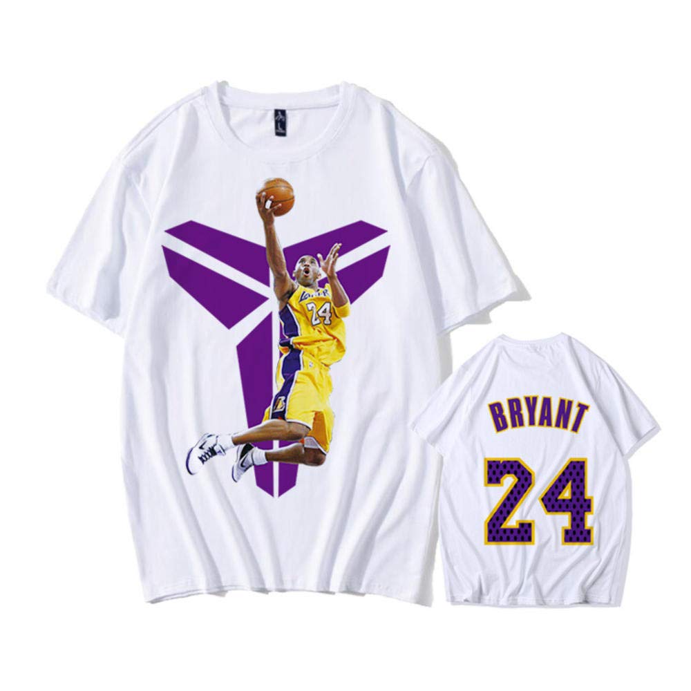 Lakers Kobe T-Shirt Black Mamba Summer NBA Basketball Clothes Teen Student Short Sleeve Men