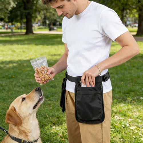 Dispositivo resistente para caminar al aire libre con bolsa de golosinas para perros 5