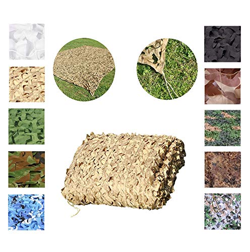 Camo Sunscreen Mesh,Camouflage Net Blinds Shade Netting Awning Cover Tent,for Camping Shooting Hunting Child Outdoor Activity Animals Photography Military Army Decoration Beach Fishing Feet ft Brown