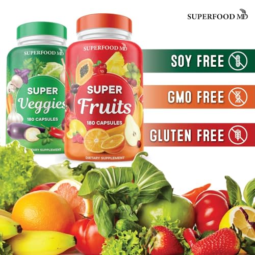 Superfood Md SFMD180 Superfood Fruit And Veggie Supplement - 360 Whole Super Fruit And Vegetable Supplements & Vitamin thumb #2