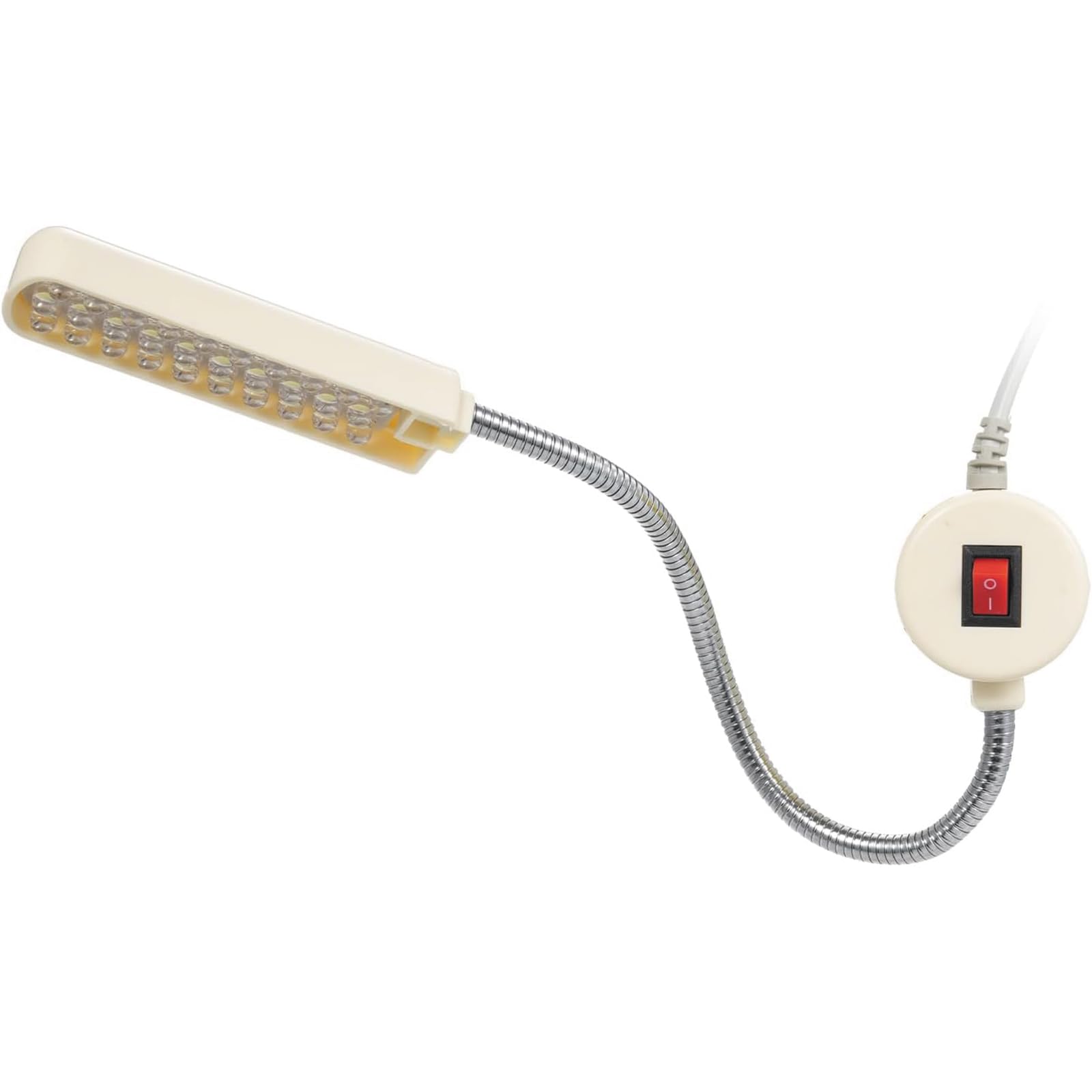 Sewing Machine Light Lamp Magnetic Fixed Base Flexible Bendable Tube Goose Neck Design for Housework Household Duties Chores AC110-245V 2W 30LED