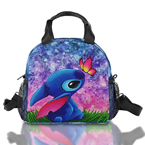 Bxxnos Cute Anime Cartoon Insulated Lunch Bag With Adjustable Shoulder Strap,Durable Freezable Lunch Box, Reusable Lunch Box Insulated For Women,Men,Kids, Work, Office, Picnic, Outdoor #TOP27