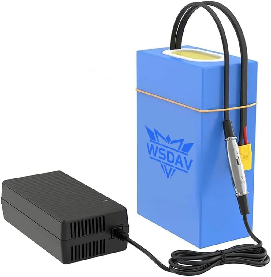 Lithium Battery 36V 48V 52V 60V Replacement Battery 20Ah PVC Batteries with Charger and BMS Protection Board