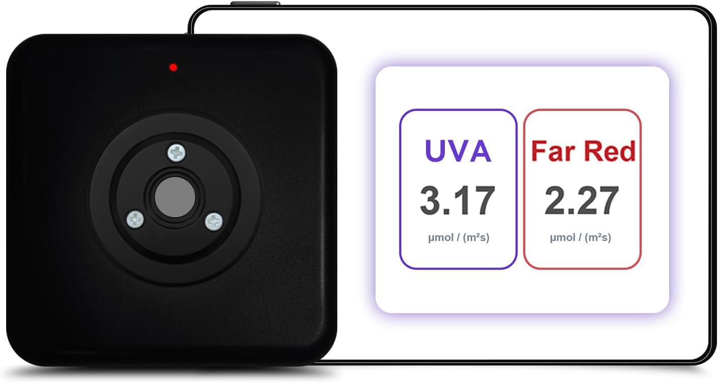 VABIRA VBR-300-UVAFAR umol/(㎡s) Photon Flux Meter 365-400nm and 730nm
