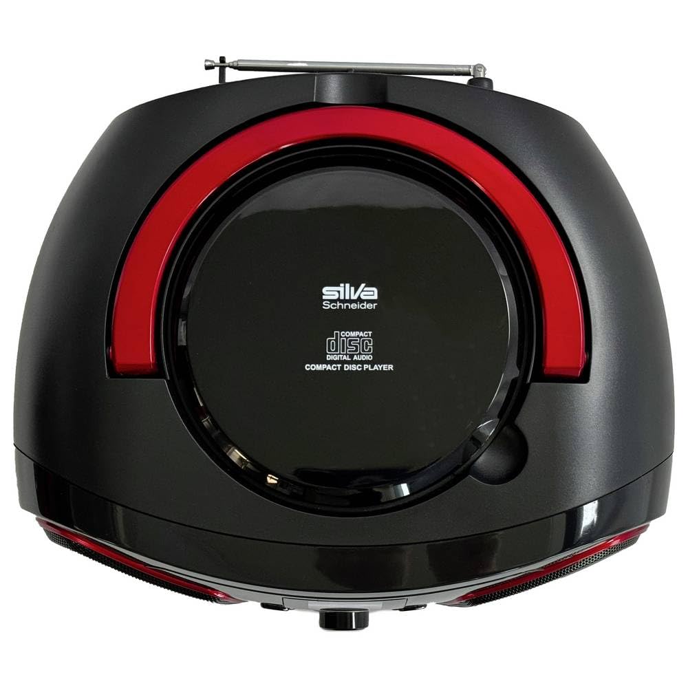 Silva Schneider MPC 19.4 USB CD-Radio UKW AUX, CD, USB Schwarz, Rot, 1901851