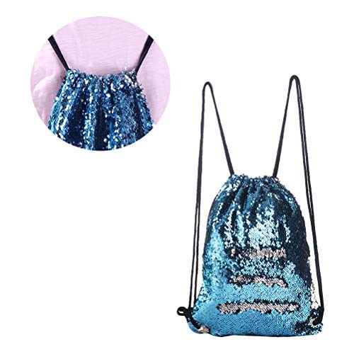 Bolsa feminina com cordão de lantejoulas e glitter, bolsa esportiva para dança, brilhante ao ar livr