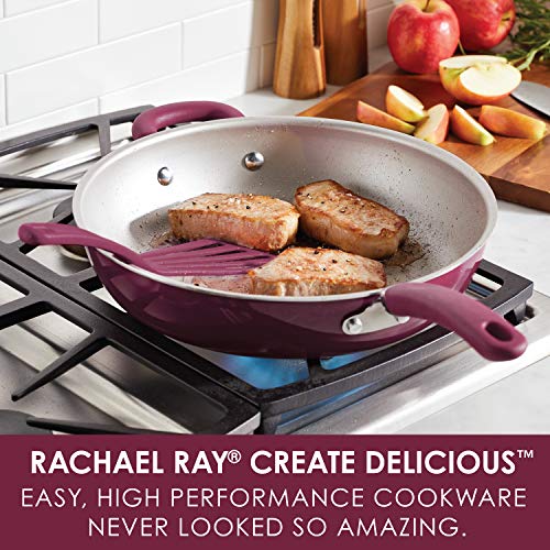 Rachael Ray Create Delicious Deep Nonstick Frying Pan / Fry Pan / Skillet  - Additional View